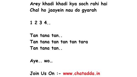 tan tana tan tan tan tara lyrics|tan tan lyrics in hindi.